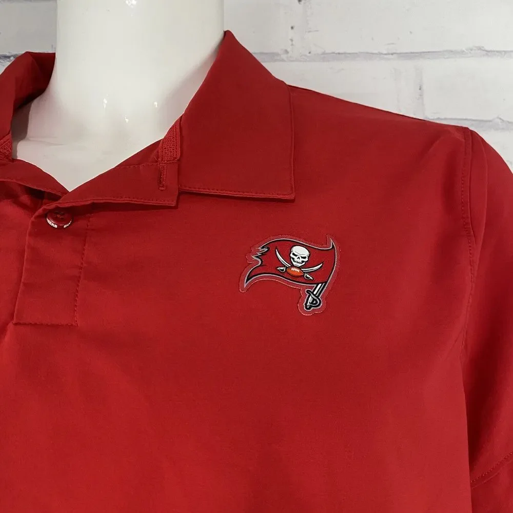 Nike Shirt Men's Extra Large Polo Tampa Bay Buccaneers NFL Dri-Fit On Field - Picture 3 of 14